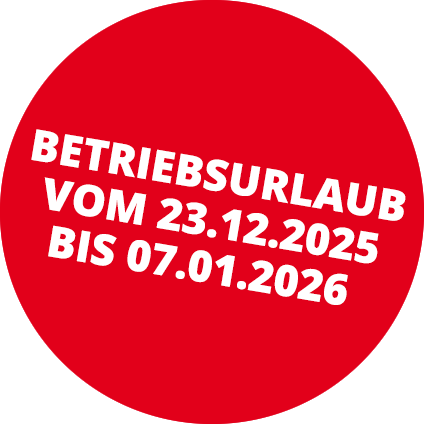 BETRIEBSURLAUB vom 23.12.2025 bis 07.01.2026